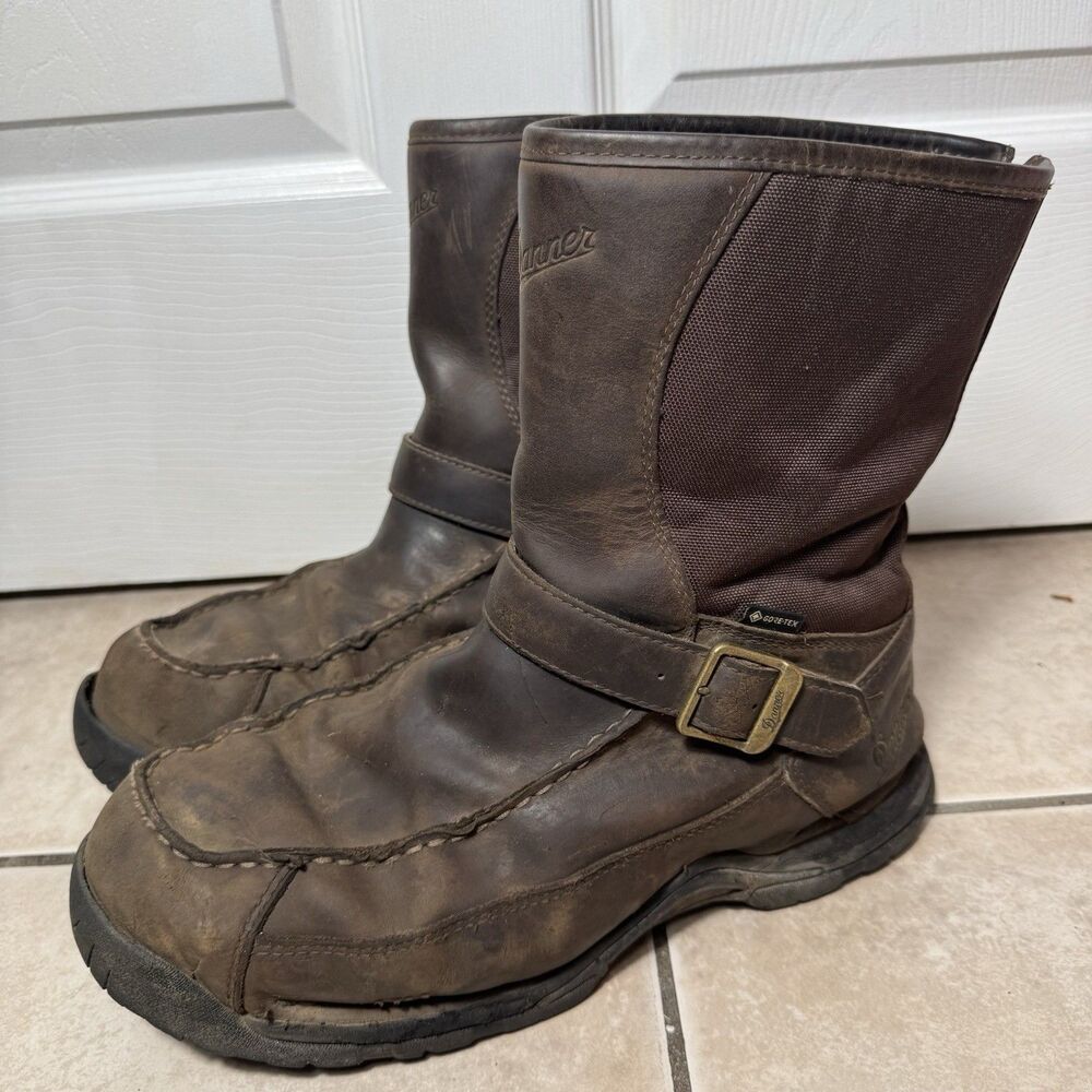 Danner Sharptail Men’s 11 EE 10” Rear-Zip Hunting Hiking Boots Waterproof Brown